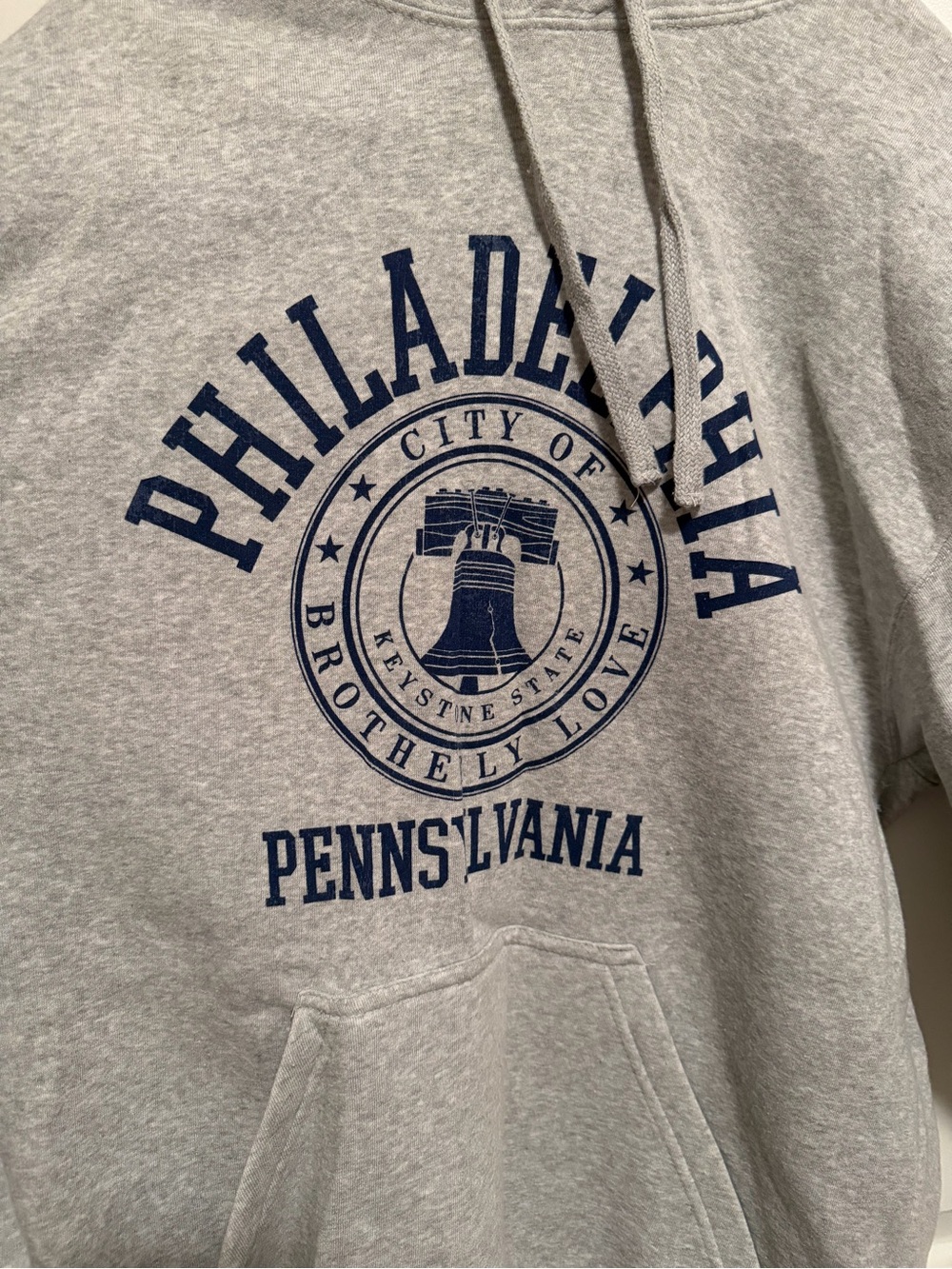 Philadelphia Pennsylvania Grey Hoodie Sweatshirt